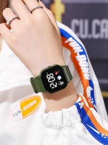 LED Space Boy Touch Screen Electronic Watch For Kids, Boys And Girls - Black - View 8