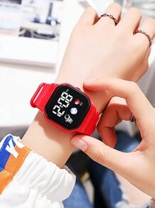 LED Space Boy Touch Screen Electronic Watch For Kids, Boys And Girls - Black - View 9