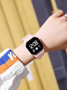 LED Space Boy Touch Screen Electronic Watch For Kids, Boys And Girls - Black - View 10