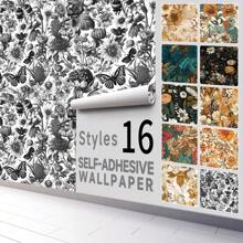 1 cuộn (300 cm * 45 cm) Phong Cách Bắc Âu Liền Mạch Nối Nhà Bếp Phòng Khách Giấy Dán Tường Tự Dính, Chống Thấm Nước Và Chống Ẩm Hình Nền Cây Nhựa Pvc Mờ Dán Tường, Nhà Bếp, Vật Dụng Nhà Bếp, Thực Phẩm, Nấu Ăn, Cắm Trại, Kỳ Nghỉ, Bãi Biển, Trang Trí Phòng, Người tổ chức, Tiệc tùng, Du lịch. - Một kích thước phù hợp với tất cả - Xem 17