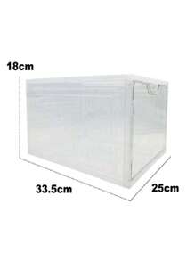 4 Piezas De Cajas Transparentes De Zapatos Cajas De Zapatillas Cajas De Almacenamiento De Zapatos Exhibición De Zapatos Cajas Para Zapatos Zapatero Apilable Pliegue - Blanco - Ver 6