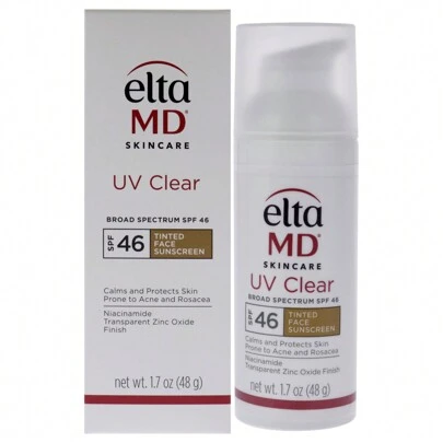  UV Clear Facial Sunscreen SPF 46 - Tinted By EltaMD For Unisex - 1.7 Oz Sunscreen