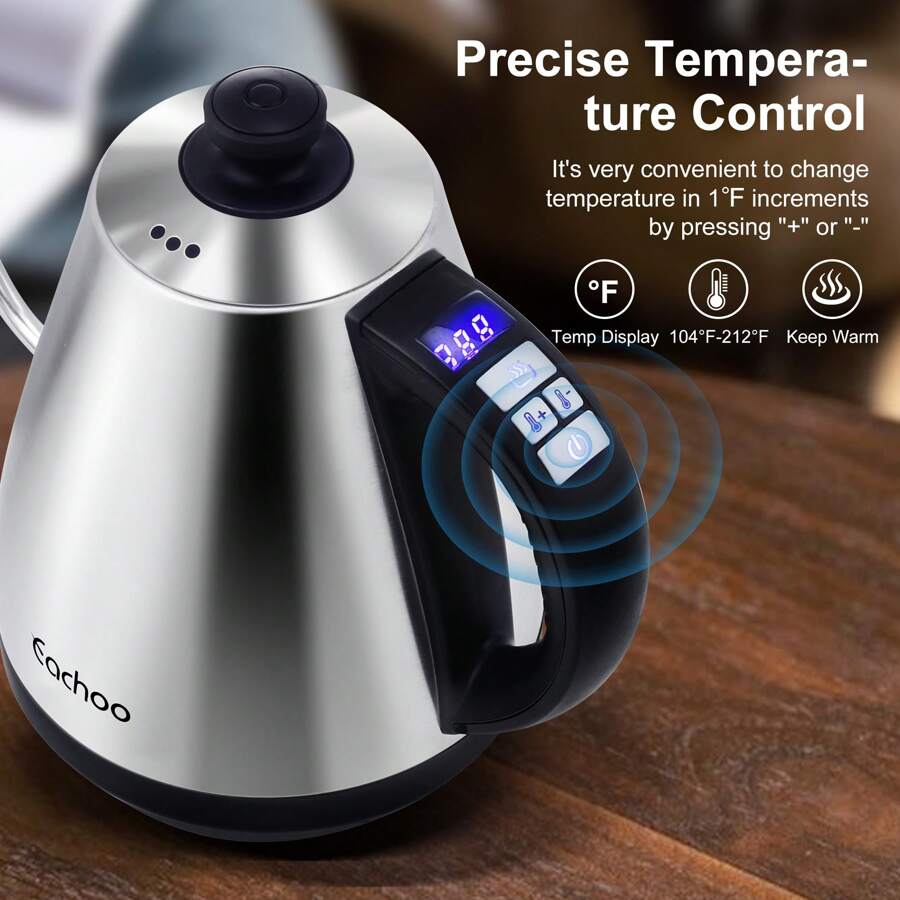 CACHOO CACHOO Electric Gooseneck Kettle With Coffee Dripper, Pour Over