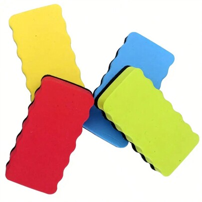 1/4PCS Magnetic White Board Eraser For Home, School And Office Back To School