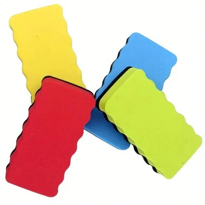 1/4PCS Magnetic White Board Eraser For Home, School And Office Back To School