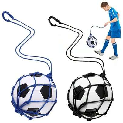 Nylon Basketball Carry Bag Youth Football Self Trainer Kick Net Soccer Volleyball Drawstring Ball Storage Bag
