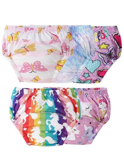 xueouni 5pcs Baby Training Pants, Washable And Breathable, For All Seasons Baby Shower Family Decorations Gifts