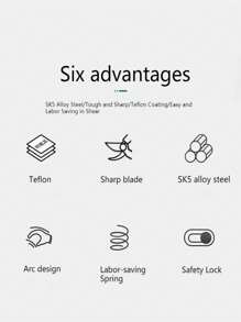 1 件专业钛旁路修枝剪 - 超级锋利优质园艺剪、园艺用修枝剪、园艺用树木修剪器、园艺剪刀、重型手动修枝剪、园林工具、园艺工具 - 彩色 - 查看 9