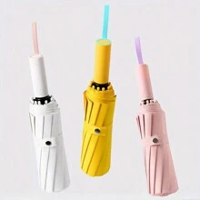 72 Knochen super starker windfester automatischer Sonnenschirm für Männer Frauen, großer regenfester sonnenschutz UV-Schutz Faltsonnenschirm (Gelb) Sommerkühlende, Strand, Reise