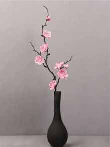 1pc Plum Branch Indoor Decoration, Vintage Style Home Decoration PVC Material, For Home, Dining, Kitchen And Bedroom