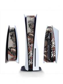 1pc PS5 Console Sticker PVC Protective Skin, Scratch-Resistant PlayStation 5 Console Sticker For Center Control, Cartoon Game Character Decals For Decorative Trim, Compatible With Disc Drive And Digital Version - PS5 Stickers - View 12