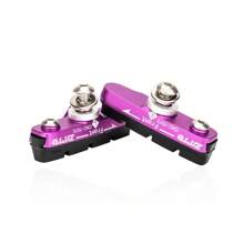 Pastillas de freno de goma ZTTO para bicicletas de carretera, pastillas de goma reemplazables con bloques de concha de CNC para frenos C en llantas de aleación de aluminio con rueda de fricción - Multicolor - Ver 7