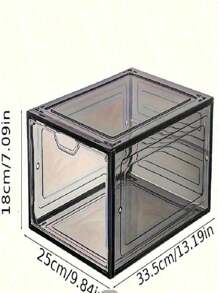 4 Piezas De Cajas Transparentes De Zapatos Cajas De Zapatillas Cajas De Almacenamiento De Zapatos Exhibición De Zapatos Cajas Para Zapatos Zapatero Apilable Pliegue - Blanco - Ver 2