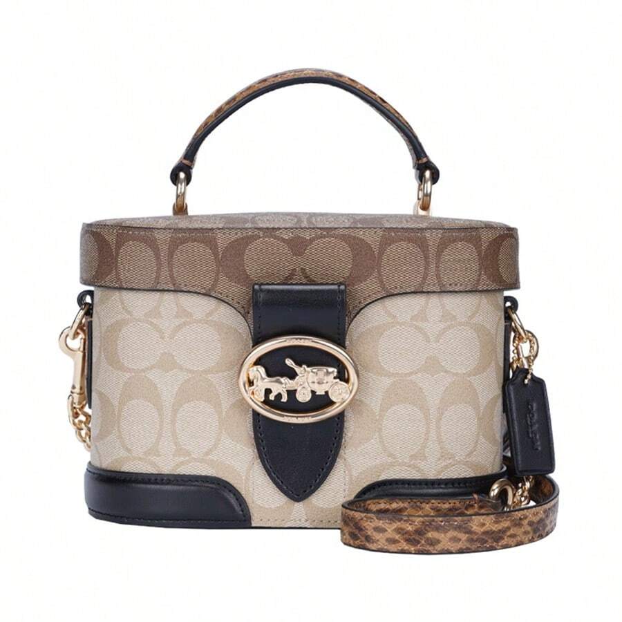 Coach 女款 PVC 和皮革单肩斜挎包 - 5504IMRKY Light khaki patchwork - 查看 1