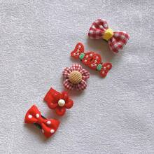 5 piezas/paquete Clips de pelo para mascotas para perros y gatos, accesorios para la cabeza de Teddy, Pequeñas horquillas de lazo para Yorkshire Terriers, Pomeranias y Bichons - Multicolor - Ver 10