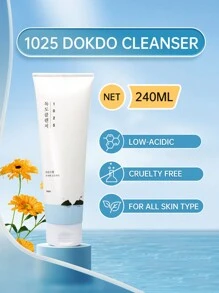 ROUND LAB Softno Leedoo 清洁保湿郁陵岛洗面奶 240ml - 白色 - 查看 4
