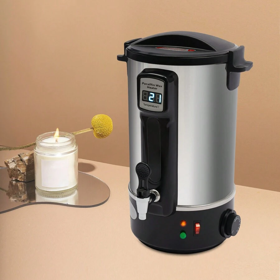 Wax Melter 8L Stainless Steel Electric Wax Melter 86°F To 212°F, Temperature Control Large Wax Melting Pot, For Candle Making Aromatherapy, Business And Home