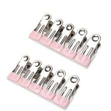 2,16 Zoll schwere Metall-Wäscheklammern 10/20/30 Packungen, Wäscheklammern für Fototrocknen, Wäscheleine, Wäsche, Socken, Beutel-Clips für Lebensmittel, Küche, Edelstahl mit Gummi, 6 Farben, Marke: Cowdro