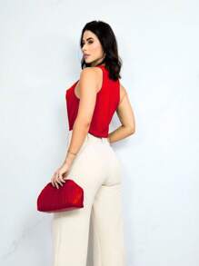 Women Blouses - Red - View 2