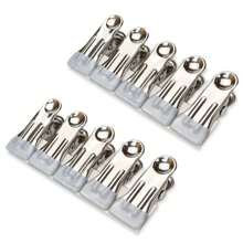 2,16 Zoll schwere Metall-Wäscheklammern 10/20/30 Packungen, Wäscheklammern für Fototrocknen, Wäscheleine, Wäsche, Socken, Beutel-Clips für Lebensmittel, Küche, Edelstahl mit Gummi, 6 Farben, Marke: Cowdro