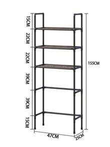 Estante de almacenamiento 3 NIVEL para el baño de pie para el piso del inodoro, estante sobre el inodoro, organizador de almacenamiento de soporte de baño, color blanco,decoraciones de Halloween, disfraces de Halloween, decoración de otoño, decoración de festivales - Beis - Ver 7