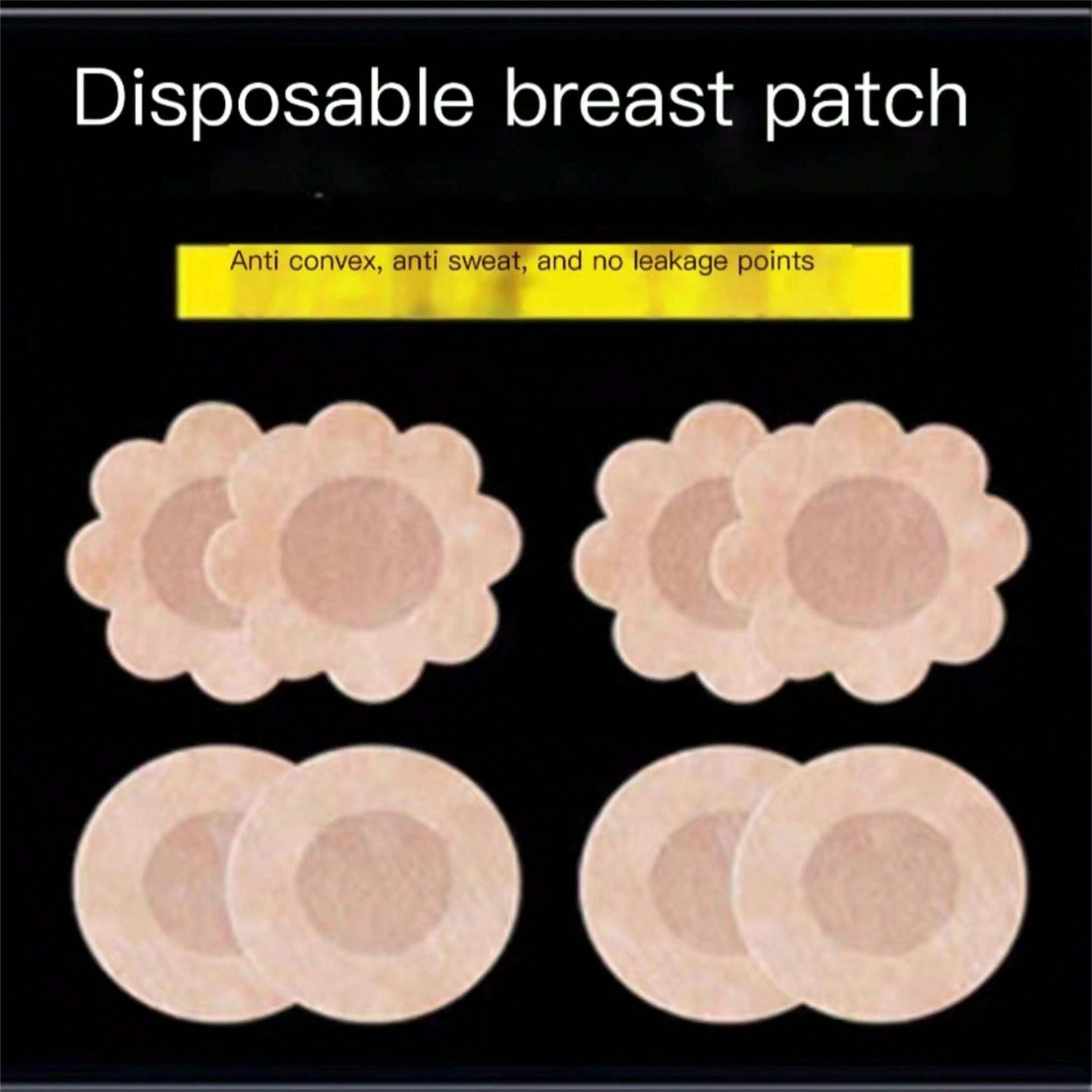 [ 10 Pieces/Pack ] Disposable Breast Patch, Anti Convex Point Non-Woven ...