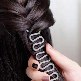 Black Solid Color Braided Fishbone Hair Braider DIY Women's Hairstyling Accessories For Daily Use,Hair Curlers,Curly Hair Brush,Rollers,Curly Hair Products,Curler,Rollers For Hair,Hair Curl,Curly Hair Tools,Hair Roller,Curly Hair,Hair Rollers,Hair Curler,Heatless Curl,Heatless Curls,Hair Curlers,Rollers,Hair Curl,Rollers For Hair,Curly Hair Tools,Hair Rollers,Hair Roller,Curls Diffuser,Hair,Travel,Hair Products,Hair Tools,Hair Stuff,Barber,Barber Accessories,Barbershop,Hairdressing Equipment