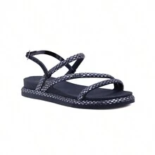 Women Flat Sandals - màu đen - Xem 4