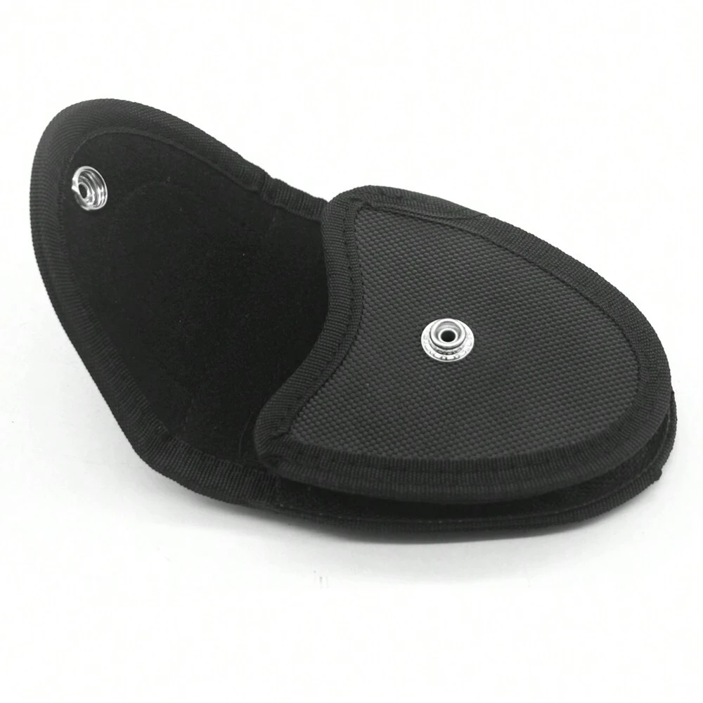 ROCOTACTICAL Single Handcuff Case - Hidden Snap Duty Belt Holder For Standard Cuffs