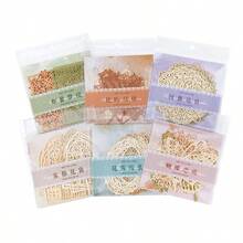 10pcs MoMo Material Paper Lace Romance Series Vintage Hollow Flower Pattern Collage DIY Scrapbooking Decorating Material Paper - Multicolor - View 5