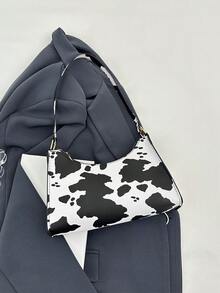 2024新款韩版跨境大容量单肩包可调节肩带腋下单肩包时尚手提包适合女大学生新手白领非常适合办公室大学工作商务通勤户外旅游日常使用 - 黑色 - 查看 6