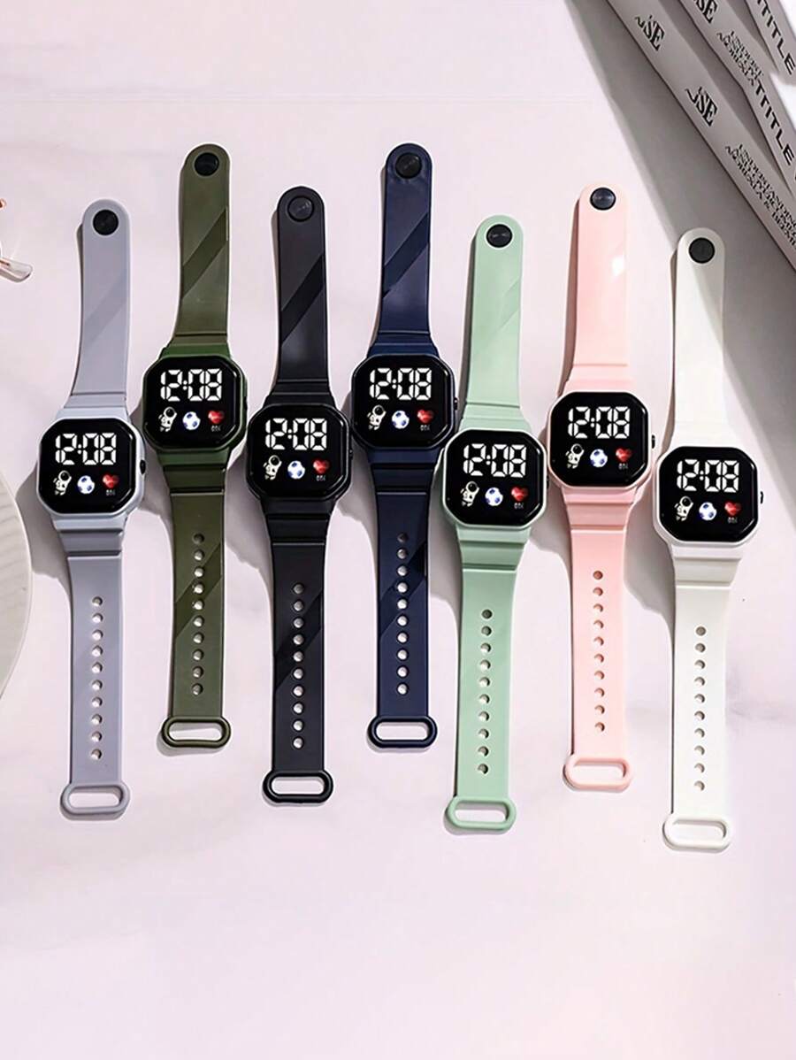 LED Space Boy Touch Screen Electronic Watch For Kids, Boys And Girls - Black - View 1