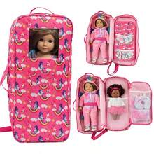 High-Capacity Doll Travel Case, Suitable For 17-18 Inch Girl Dolls, DIY Accessories (Doll Not Included) - Multicolor - View 5