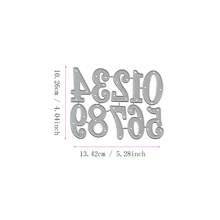 Molde de Corte de Metal Faça Você Mesmo Scrapbook Quatro Estações Decoração Cartão de Saudação 3D 26 Letras Maiúsculas e Minúsculas Criativas 0-9 Modelo de Número 2024 Novo