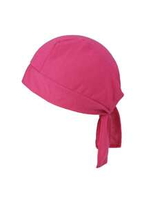 1pc Unisex Solid Color Pirate Hat Breathable Bandana Hat Headwrap Sweat Wicking Doo Rag Cooling Dew Rags Chemo Cap Hair Accessories - Multicolor - View 8