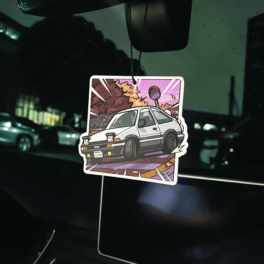 JDM Car Anime AE86 Design Air Fresheners Hanging Rearview Mirror