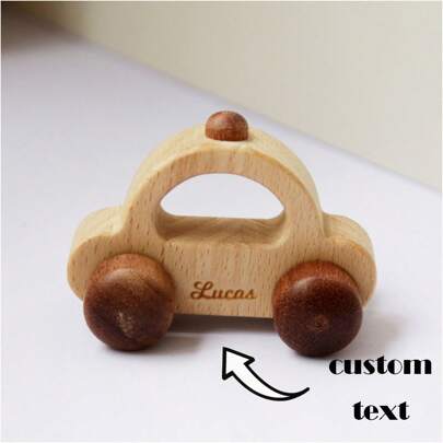1 pieza Juguete de coche de madera personalizado, regalo de cumpleaños, recuerdo, juguete sensorial, regalo personalizado, modelo de coche con tarjeta de nombre, regalo para la familia, 1 pieza Coche de madera premium personalizado, ornamental, multifuncional, reutilizable, exquisito, adorable, colorido, lindo, personalizado, único, personalizado, juguetes para bebés, regalos ideales para él, regalos ideales para ella, para aniversarios, para cumpleaños, juguetes y rompecabezas de bloques personalizados, fácil comodidad