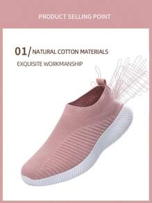 Zapatos personalidad cómodo & minimalista EVA de mujeres atlético - Negro - Ver 5