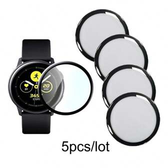 5pcs/Lot High Clear Soft Film Compatible With Huawei Watch GT2/3/4 41mm 42mm 46mm RUNNER GT Cyber GT Composite Materials Screen Protector Film Full Protective For GT4pro GT3 SE Gift For Birthday, Family, Friends Watch Screen Protector, Watch Cover, Watch Accessories Waterproof Shockproof Anti-Fall Anti-Fall Scratch Resistant Anti-Fingerprint Full Cover