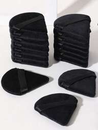 10pcs Triangle Velvet Powder Puff & Mini Pizza Puff For Applying Makeup, Ideal For Both Wet And Dry Powder, Lightweight And Washable Tool Suitable For All Skin Types And Beginners,Makeup,Cheap,Room Decor,Vanity,Travel,Bedroom,Makeup Accessories,Puff,Makeup Blender,Powder Puff,Makeup Sponge,Cheap,Stocking Stuffers,Makeup,Makeup Tools,Cheap Stuff,Gifts,Gifts For Women,Christmas Gifts