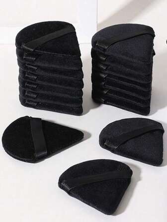 10个装三角绒粉扑和迷你披萨粉扑，适用于上妆，干湿两用，轻巧可水洗，适合所有肤质和新手。化妆品，价格实惠，可用于房间装饰、梳妆台、旅行、卧室等场合。化妆配件，粉扑，美妆蛋，粉扑，化妆海绵，价格实惠，圣诞礼物，化妆品，化妆工具，便宜好物，礼物，女士礼物，圣诞礼物