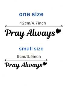 RandySticker Pray Always Mirror Decal, Car Decals For Women, Faith Mirror Decal, Cute Vinyl Decal, Christian Car Mirror Decal, Car Accessories,Stickers,Wall Decal, Vinyl Decal For Home Decorations,Spring Decoration Items Refresh Your Home,Rama Decoration Stickers Gifts Birthday Graduation