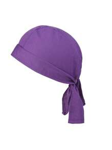 1pc Unisex Solid Color Pirate Hat Breathable Bandana Hat Headwrap Sweat Wicking Doo Rag Cooling Dew Rags Chemo Cap Hair Accessories - Multicolor - View 10