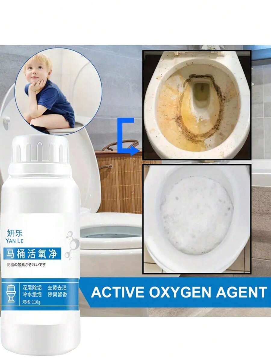 Toilet OxygenActivating Cleaner, Bathroom Descaling And Stain Removing