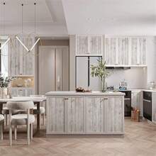 1 Rolo de Papel de Contato Autoadesivo com Estampa de Madeira, Resistente à Sujeira e ao Calor, Vinil Impermeável e à Prova de Óleo, Perfeito para Decorar Cozinha, Sala de Estar ou Parede de Bottom, Adesivos de Renovação para Painéis de Parede, Papel de Parede, Papéis de Parede, Itens de Decoração de Primavera para Renovar sua Casa, Adesivos de Decoração Rama, Presentes de Aniversário e Formatura - Multicolorido - Visão 7