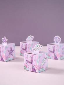 24 piezas Caja de regalo de empaque, caja de embalaje mini rosa, caja de dulces con diseño de patrón de animales lindos, caja de empaque de regalo, suministros de empaque de regalo para fiestas de cumpleaños, bodas y vacaciones familiares - Multicolor - Ver 5