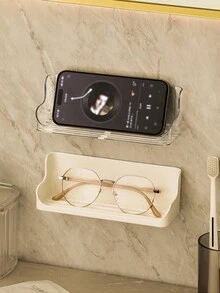 1入掛壁式眼鏡收納展示架，太陽眼鏡收納盒，臥室，桌面，梳妝台，家居，宿舍節省空間收納組織器 - 彩色 - 查看 1