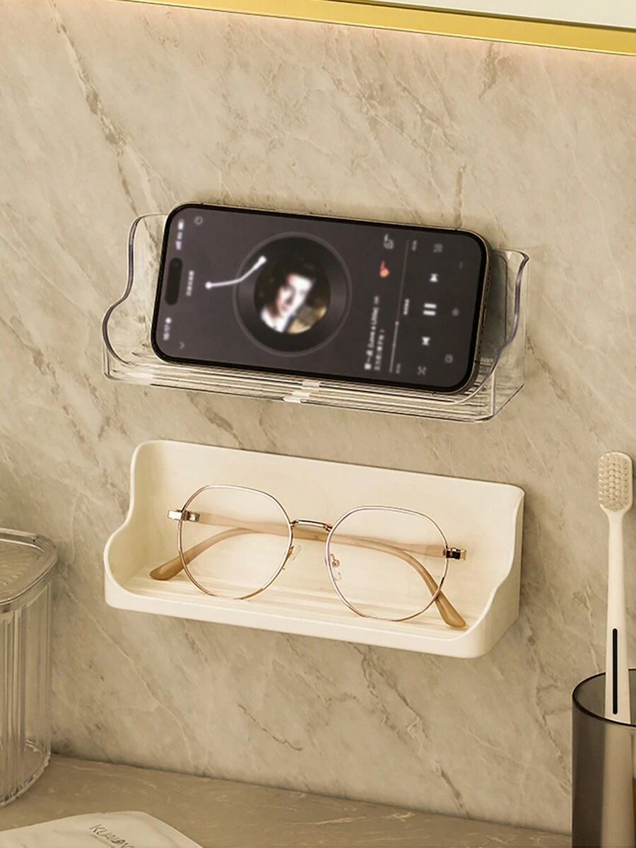1入掛壁式眼鏡收納展示架，太陽眼鏡收納盒，臥室，桌面，梳妝台，家居，宿舍節省空間收納組織器 - 彩色 - 查看 1