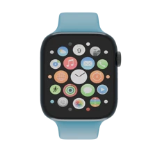 Daniel Pulseira de Silicone Para Smartwatch ios IP Watch 49mm 45mm 44mm 42mm 41mm 40mm 38mm - Azul - Visão 2