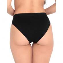 Pantaleta Dama Corte Frances calzón ropa interior Sexy Body Siluette Modelo 2525 - Negro - Ver 2